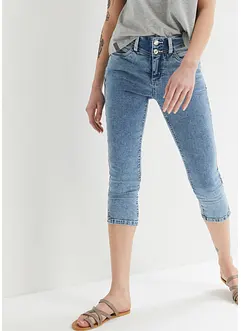 Skinny Jeans Mid Waist, knieumspielend Stretch, bonprix