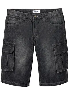 Bermuda en jean cargo, Loose Fit, bonprix