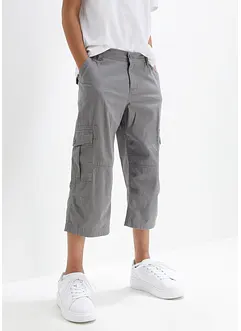 Loose Fit 3/4 Cargohose aus reiner Baumwolle, bonprix