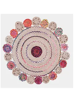 Tapis rond avec cercles multicolores, bonprix