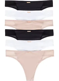 Feel Comfort String Mikrofaser (6er Pack), bonprix