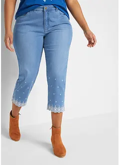 Capri Straight Jeans Mid Waist, bonprix