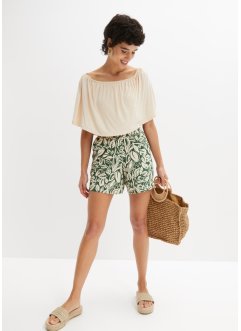 Bedruckte Jersey-Shorts mit Taschen und Bequembund, bpc bonprix collection