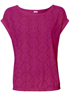 Shirt mit Lochstickerei, bonprix