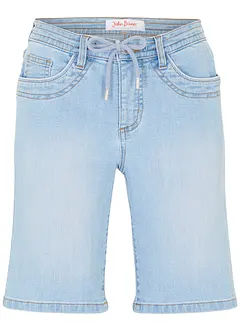 Bermuda en jean, coupe slim, taille mi-haute, bonprix