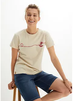 Besticktes T-Shirt, bonprix