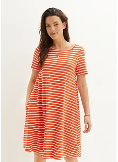 Robe en fil flammé avec poches en coton, longueur genou, bonprix