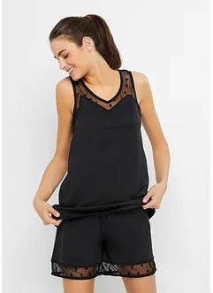 Shorty mit zartem Spitzeneinsatz, bonprix