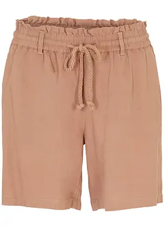 Leinen-Paperbag-Shorts, bonprix