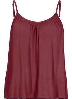 Top à fines bretelles en viscose fluide, bonprix