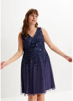 Robe courte à sequins, bonprix