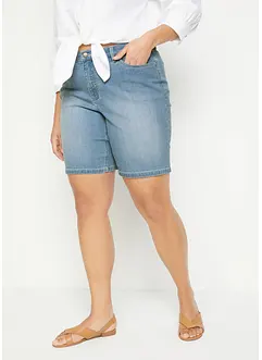 Bermuda en jean, taille mi-haute, bonprix