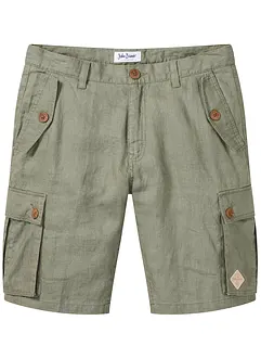 Cargo-Bermuda aus Leinen, Loose Fit, bonprix