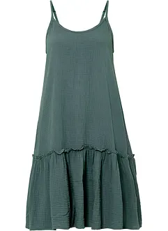 Trägerkleid aus Musselin, bonprix