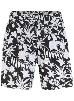 Weite Viskose Shorts mit High-Waist-Bequembund, bonprix