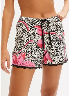 Lot de 2 shorts de pyjama avec dentelle, bonprix