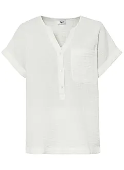 Kurzarmbluse aus Musselin, bonprix