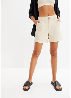 Short en twill taille haute, bonprix