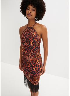 Robe en jersey à franges, BODYFLIRT boutique