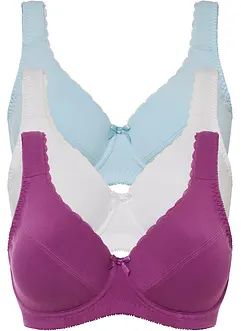BH mit Bügel mit Bio Baumwolle  (3er Pack), bonprix