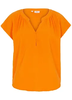 Musselin-Blusentop aus reiner Baumwolle, bonprix