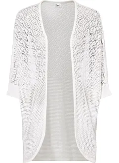 Longstrickjacke mit Lochmuster, bonprix