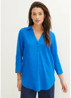 Leinen-Bluse, 3/4-Arm, bonprix