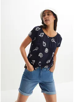 T-shirt imprimé à col rond, bonprix