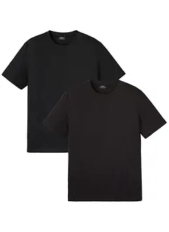 Lot de 2 T-shirts 100% coton, bonprix