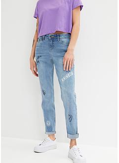 Boyfriend-Jeans bedruckt, RAINBOW