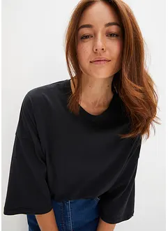 Oversize-Shirt aus elastischem Bio-Baumwoll-Mix, bonprix