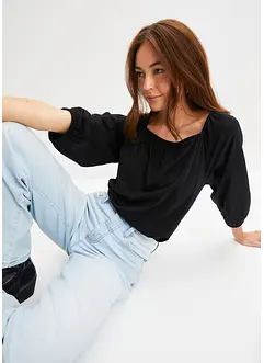 Shirtbluse aus reiner Bio-Baumwolle, bonprix