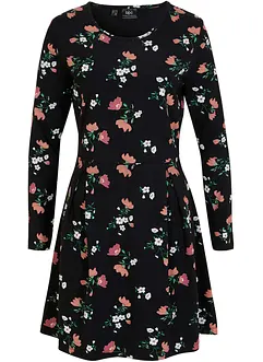 Jerseykleid mit Blumenmuster, bonprix