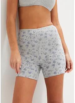 Lot de 4 boxers coton femme longs, taille haute, bonprix