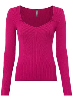 Strickshirt in Corset-Optik, bonprix