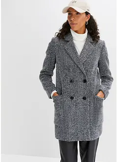 Manteau court imitation laine, bonprix