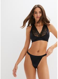 Bralette ohne Bügel mit glänzenden Einsätzen, BODYFLIRT