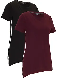 T-Shirt mit Zipfel (2er Pack), bonprix