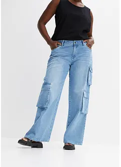 Cargo-Jeans aus reiner Baumwolle, bonprix