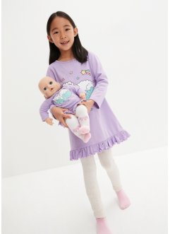 Chemise de nuit fille + chemise de nuit de poupée en coton (Ens. 2 pces.), bpc bonprix collection