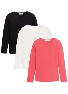 Lot de 3 T-shirts manches 100% coton, bonprix