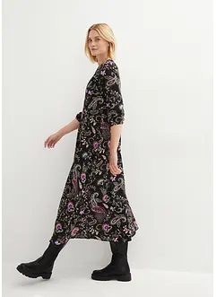 Maxikleid mit Smock-Einsätzen, bpc bonprix collection