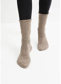 Thermo Socken mit Umschlagbündchen und Innenfrottee (4er Pack), bonprix