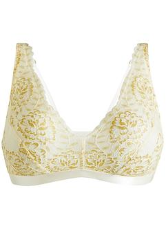 Bralette ohne Bügel mit Lurex Spitze, BODYFLIRT