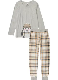 Pyjama mit Flanellhose, bonprix