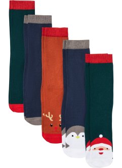 Socken (5er Pack) mit Geschenkkarte und Satinschleife mit Bio-Baumwolle, bpc bonprix collection