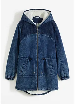 Jeans-Parka mit Teddyfell, bonprix