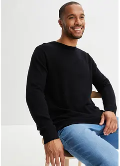 Pull en laine avec teneur en Good Cashmere Standard®, col rond, bonprix