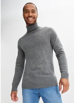 Feinstrick Rollkragenpullover mit Good Cashmere Standard®-Anteil, bonprix