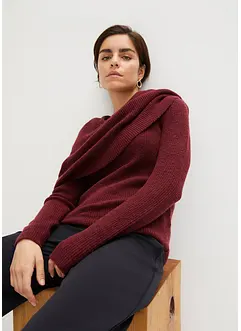 Pullover mit variablem Kragen, bonprix